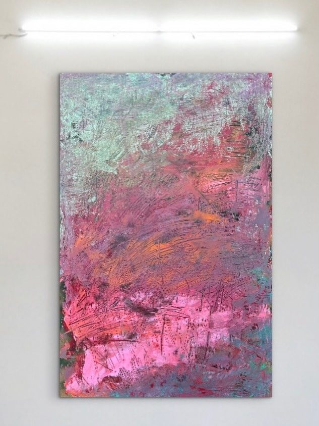 Sunrise by Clarisse Noelle — acrylic on upcycled hdf