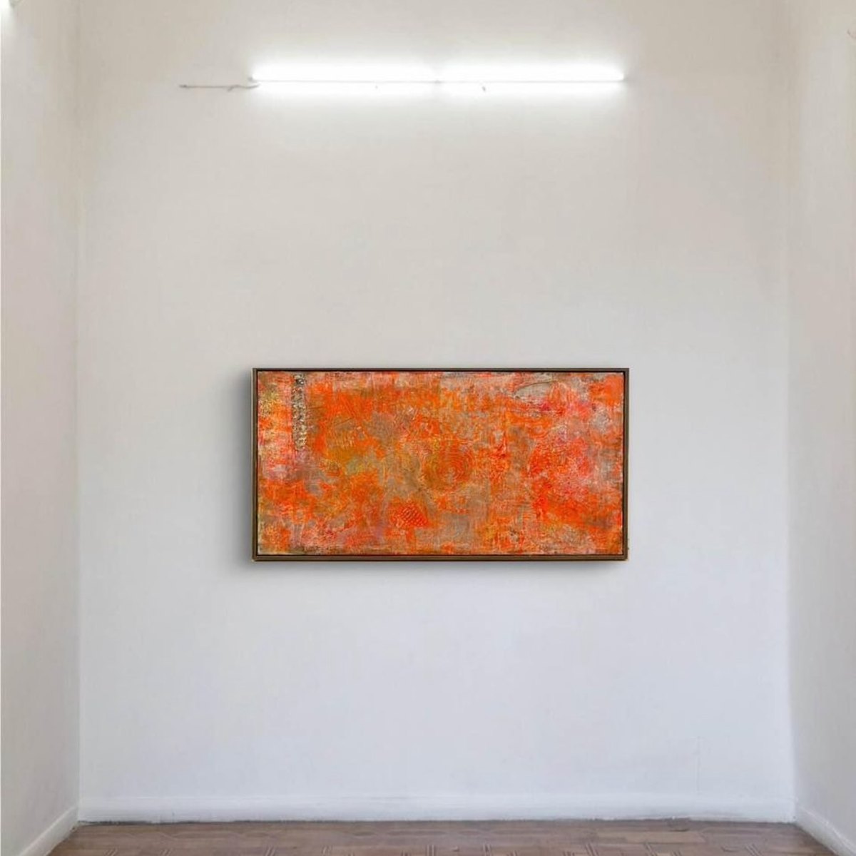 A colors show by Clarisse Noelle — acrylic, joint compound + silicone on up-cycled canvas