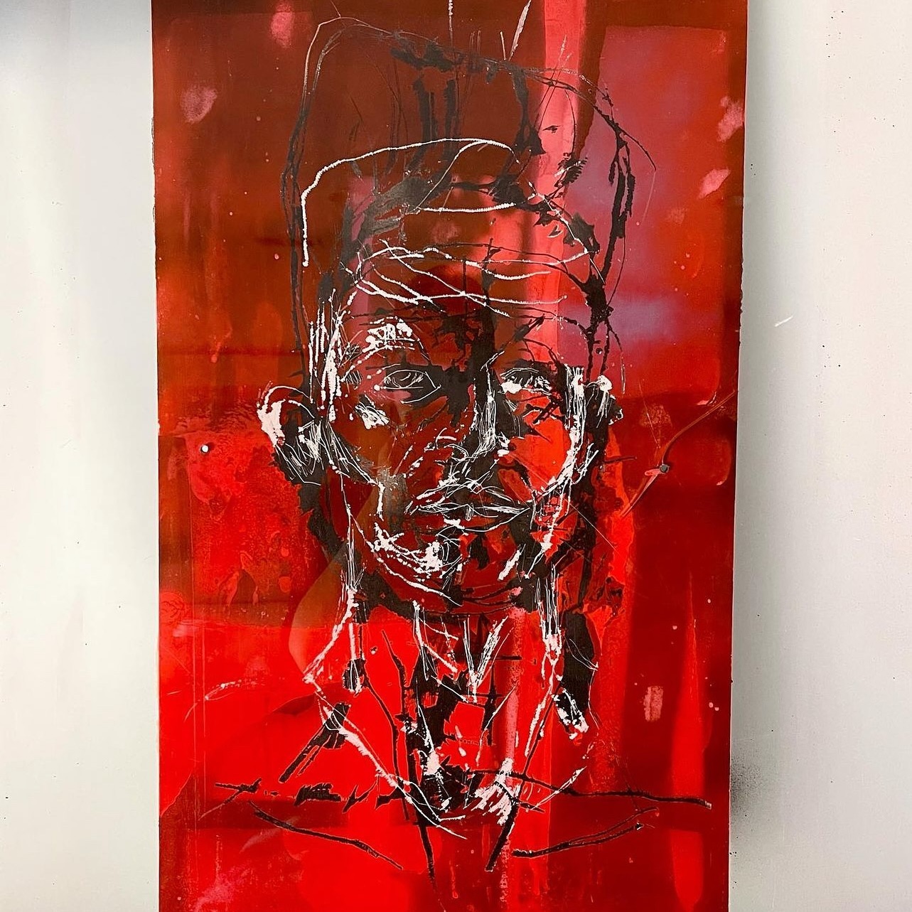 Open Scratch work on Plexiglass — 2023